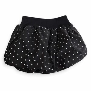 Black Polka Dot Bubble Skirt